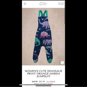 Next Level - Super Fun Dinosaur Jumpsuit